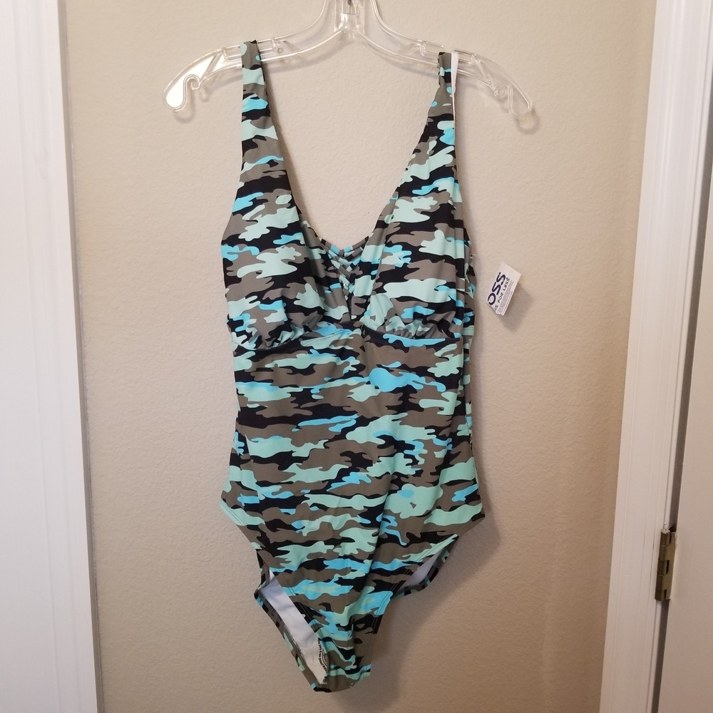 Camouflage One-Piece Swimsuit - Picture 1 of 7
